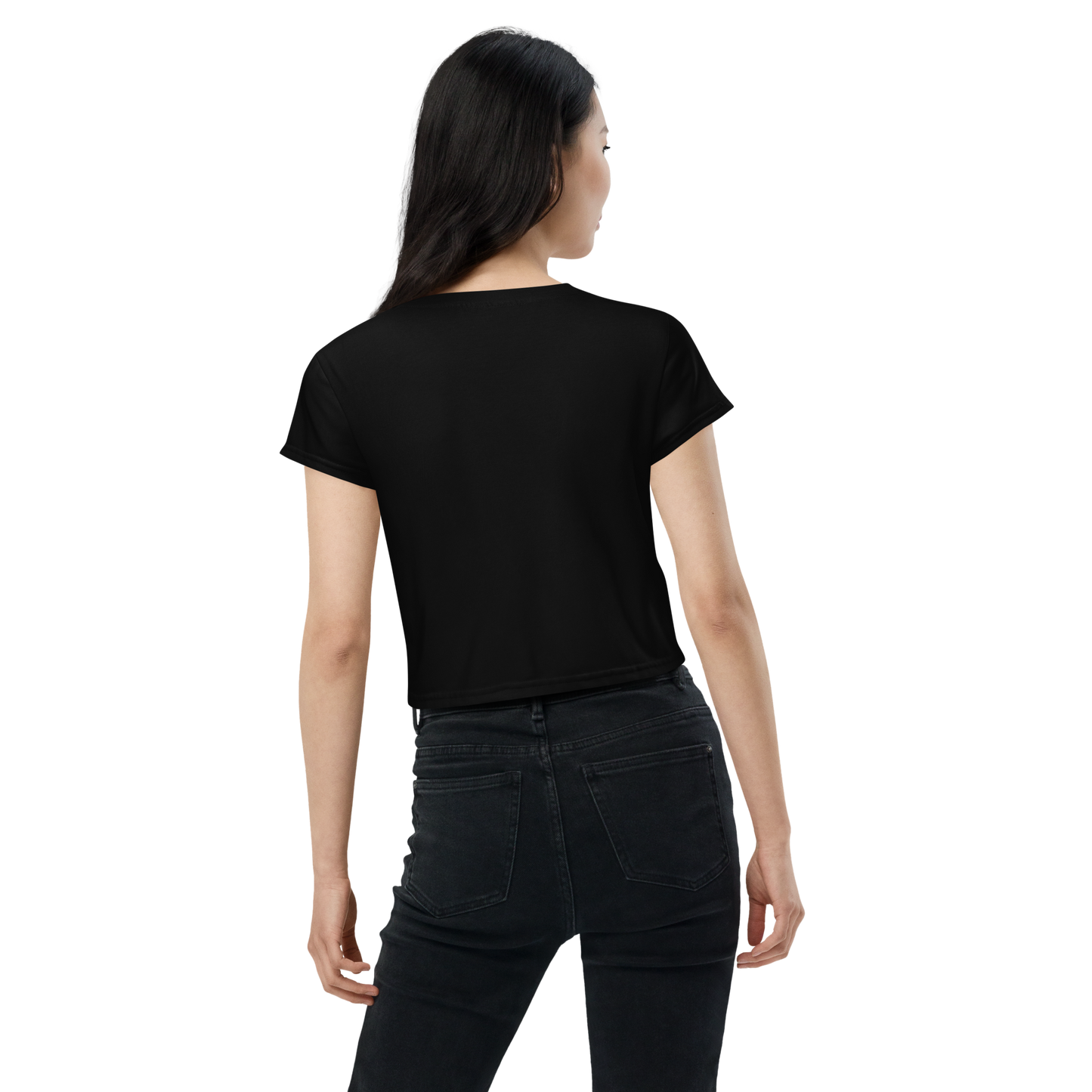 Black  Crop Tee