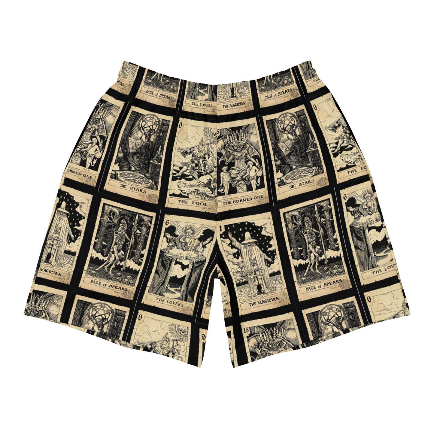 Tarot collage Men's Recycled Athletic Shorts