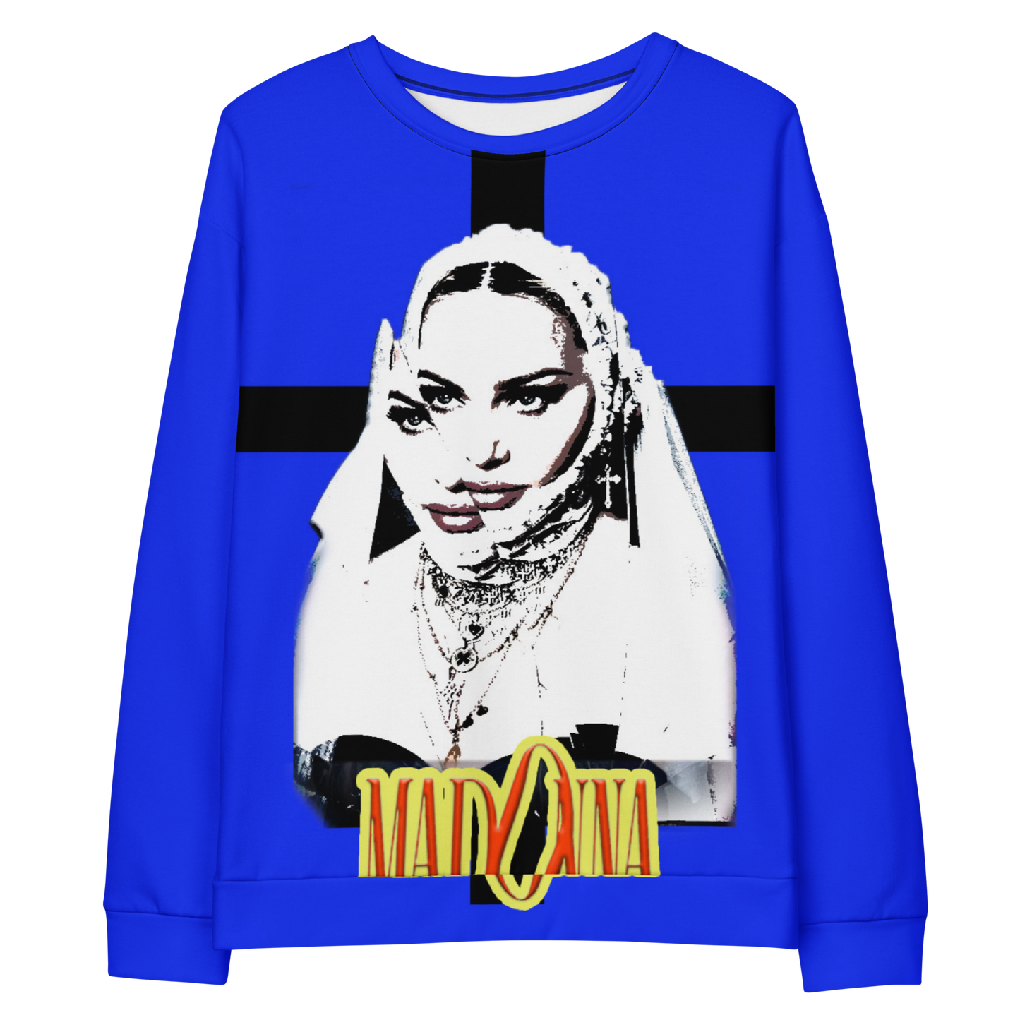 Madonna on Blue Unisex Sweatshirt