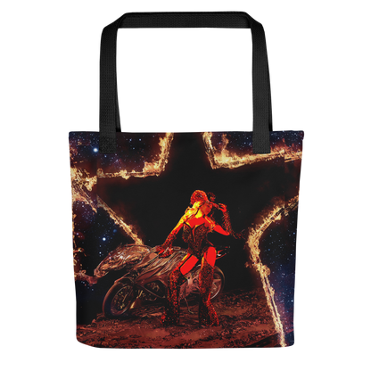 B on Fire Tote bag