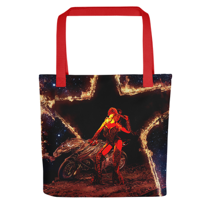 B on Fire Tote bag