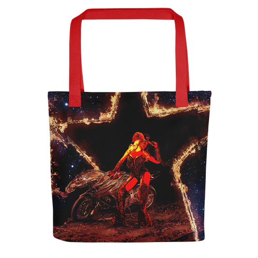 B on Fire Tote bag