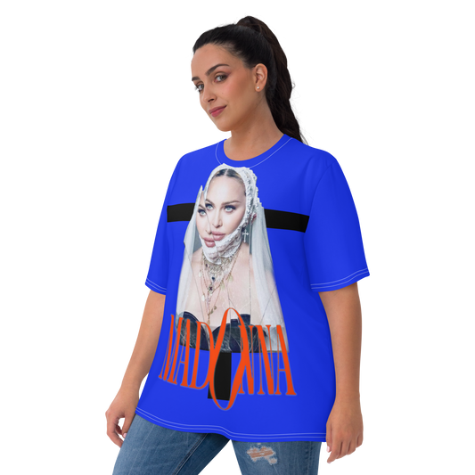 Madonna on Blue Women's T-shirt