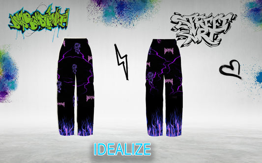 Stormy Punk track pants Full-Print